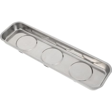 Organisateur Magnétique En Acier Inoxydable Pour Écrous, Vis Et Petites Pièces, Support Atelier Et Garage, Plateau Magnétique Pratique Pour Mécaniciens Et Artisans (1/5)