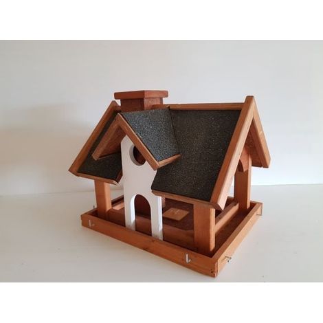 Vogelhaus massiv mit 3-Bein Ständer LxBxH  34x33x40 cm Vogelhäuser (1/2)