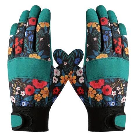Gants de jardinage pour femmes – adhérence optimale, respirants, résistants à la perforation et à l'usure, pour des travaux de jardinage confortables tels que creuser, planter, aménager et jard (1/5)