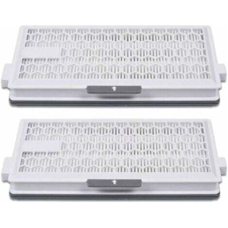 Lot de 2 filtres HEPA Airclean Plus 50 pour aspirateur Miele Complete C3 Powerline, S8340,Air Clean SF HA 50 pour Complete C2 C3 Compact C1 C2 2,Lot de 2 pièces de rechange