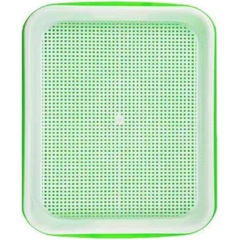 Ynkkvre - Kit de plateaux de semis de micro-pousses – 2 paires de plateaux hydroponiques avec système de récupération d'eau, adaptés au contact alimentaire et durables (1/5)