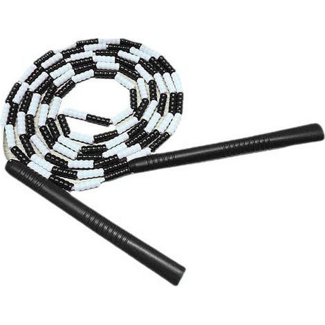 Plastic jump rope, flexible, adjustable, soft wire, training tool for home gym, black (1/5)