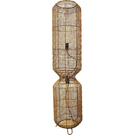 lampe sur pied en rotin naturel ambiance chaleureuse - rotin naturel clair (1/3)