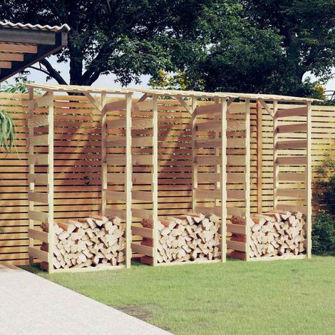 Pergolas avec toits 3 pcs 100x90x200 cm Bois de pin imprégné (1/5)