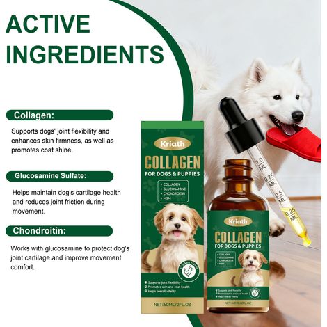 Collagen Support Drops for Dogs: Gentle and easily absorbed nutrients for your dog -- 60ml -- BIEMMEDUE (1/5)