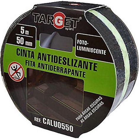 Cinta antidesl. 50mmx  5mt banda luminiscente adh. neg targe