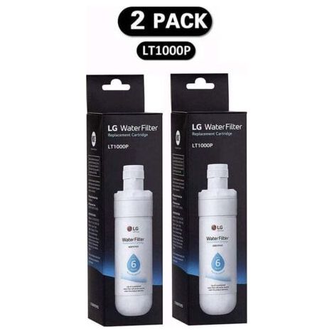 Lot de 2 filtres à eau LT1000P pour réfrigérateur – Compatible avec modèles LT1000P, 1000P, ADQ74793501 – Remplacement facile sans outil