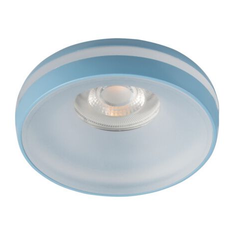 porta faretto incasso eliceo decorativo 230v GU10 tondo azzurro (1/5)