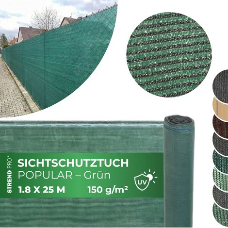 Gewebe, schattenspendend POPULAR.NET, 1,8x25 m, HDPE, UV, 150 g/m2, 90% grün (1/3)
