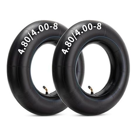 4.80/4.00-8 inner tubes with TR87 angled valve for wheelbarrow, lawnmower, hand truck for 4.80/4.00-8 and 480/400-8 tires (1/5)