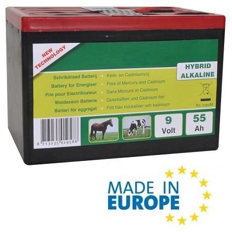 Batteria ITALFROM Alcalina Ibrida High Energy 9 V/55 Ah Compact