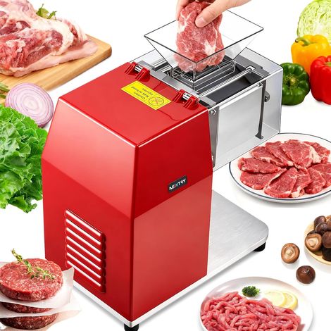 Commercial Meat Slicer 850W 2.5mm Gastro Dice Cutter  Stainless steel, powerful motor, easy to clean, durable, versatile for butchers, restaurants, high efficiency (1/5)