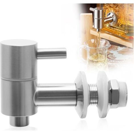 BUNTHAUS Robinet de Rechange pour Distributeur de Boisson, Robinet de Rechange en Acier Inoxydable, Robinet Distributeur de Boisson pour Eau, Vin, Bière, Jus (1/5)