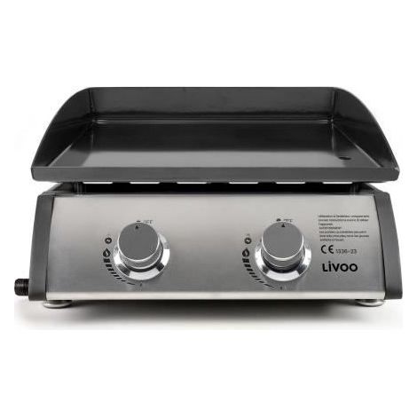 Plancha de gas de 2 quemadores - Livoo (1/5)