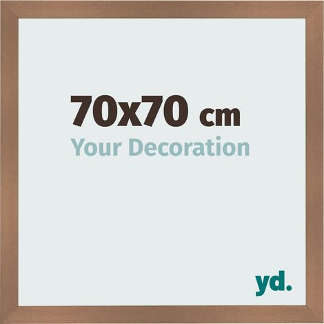 yd. - Cadre photo 70x70 - Cuivre Decor - MDF - Bologna (1/5)