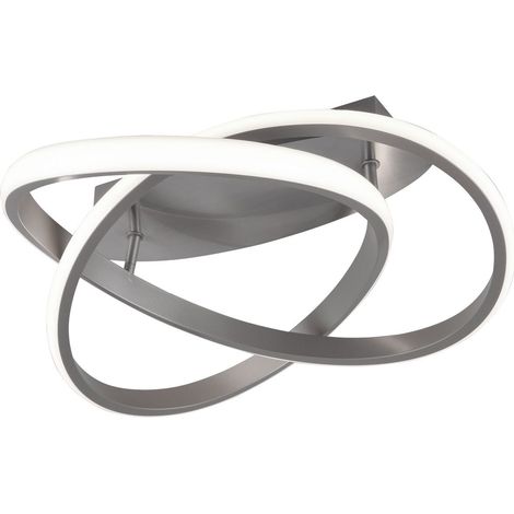 Plafoniera da Interno a LED in Metallo Nickel Opaco (1/2)
