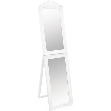 Maison Exclusive - Specchio Autoportante Bianco 50x200 cm (1/5)