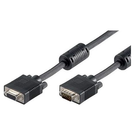 Cavo VGA Monitor Maschio-Femmina Ferrite 20mts
