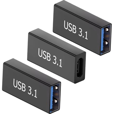 3er-Pack USB-C-auf-USB-3.0-Adapter, USB-Datenkabelverlängerung, schnelle Datenübertragung, sicheres Laden und Audioausgang (1/5)