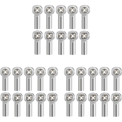 30 rotules de biellette de poussée en métal M4, compatibles avec les camions télécommandés à l'échelle 1/10, les véhicules tout-terrain et les crawlers. (1/5)