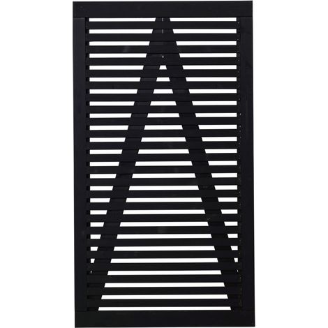 Tokyo Einzeltor - schwarz - 100 x 180cm - schwarz Sichtschutzzäune