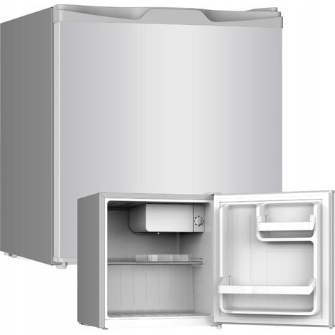 Kleiner Kühlschrank, Hotelkühlschrank, 46 l, Minibar für Büro, für Grundstück, Silber