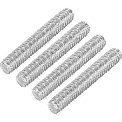 4Pcs Tiges Filetées Entièrement, M6 x 35mm Acier Inoxydable 304 Goujons de Barre Filetée à Droite Pas de Filetage M6-1 pour l'Assemblage de Machines de Meubles