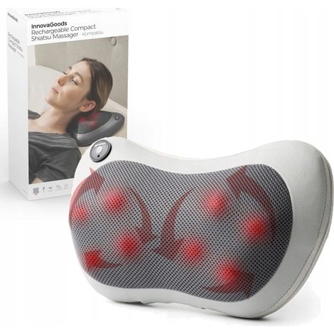Masajeador compacto recargable para coche InnovaGoods con luz LED (1/5)