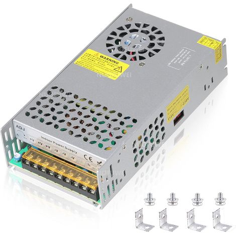 DC 12V 50A 600W Alimentation Transformateur 220V CA à 12V CC Convertisseur Alimentation 12V 50A pour Driver LED Moteur Pompe Caméra Sécurité CCTV Voiture Stéréo Lmprimante 3D Autres Appareils 12V (1/5)