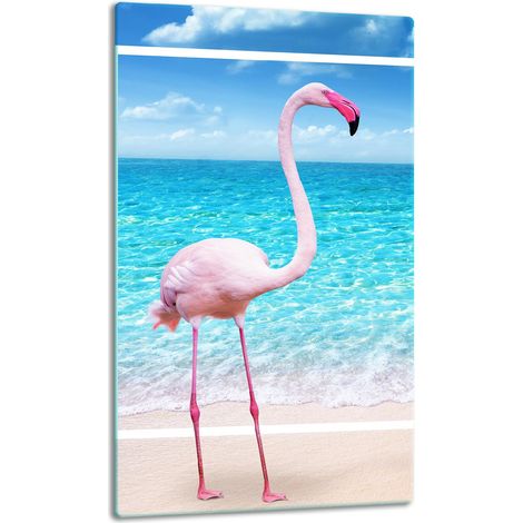 Tischplatte aus Glasplatte 30x52 Flamingo (1/5)