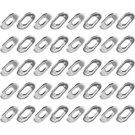 20Pcs Bouton Tourner Oeillets Rondelles pour Bateau Canopy Couverture Tente Toile Bâche Caravane Meubles Bagages en Métal Argent Fixation Pièce de Fixation Accessoires de Remplacement (1/5)