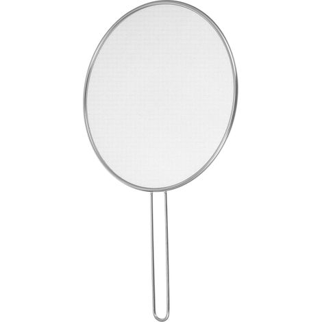 1 Pare-éclaboussures Inox 25 Cm, Poignée Ergonomique, Filtre à Graisse Fin, Anti-Rouille, Cuisson Sûre (1/5)
