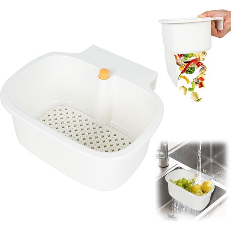 CCYKXA Sink Strainer Filter Holder, Hanging Kitchen Sink Strainer for Waste, Kitchen Sink Sponge Storage Under-Cabinet for Sponge or Strainer for Waste and Leftovers (1/5)