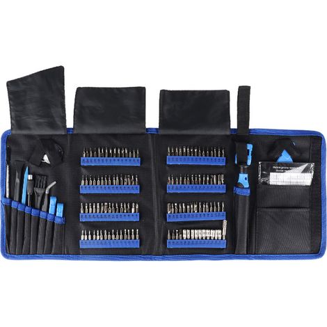 Tournevis de Précision 142 en 1 avec 120 Embouts CR-V Antistatique Manche Rotatif 360° pour Réparation Électronique Téléphone et Ordinateur (1/5)