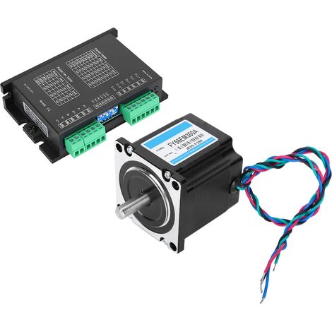 24V/3A Nema 23 2-Phasen-Schrittmotor mit Treiber 1NM 1,8° Industrie-Steuerungs-Schrittmotor (1/5)