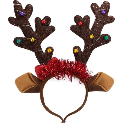 Serre-tête à LED en forme de renne pour fête de Noël, mignon et unique en corne de cerf pour Halloween (1/5)
