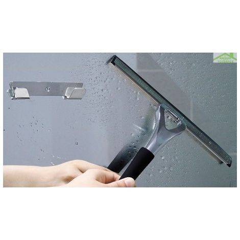 Raclette de douche NOVELLINI en laiton chromé et gomme-- (1/5)