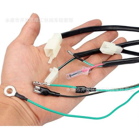 Compatible avec les motos tout-terrain Lifan Yinxiang 125/140cc, y compris le câble de démarrage, le faisceau de câbles et le câble principal. (1/5)