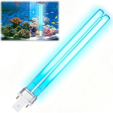 Ampoule UV-Desinfektionslampe 11W G23 pour Bassin Aquarium Filtre, Ampoule de Remplacement pour Bassin extérieur et étang à Poissons. Désinfection de l'eau et prévention des algues. (1/5)