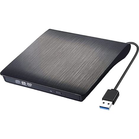 1 Graveur DVD externe, USB 3.0 haute vitesse, silencieux, pour PC et ordinateur portable (1/5)
