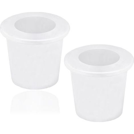 Tavolo ombrellone coni, 2 anello di silicone, ombrellone, comodini, 2 tb, 2.5 pollici, ombrellone tappi per balcone tabelle, e da 1,5 pollici ombrello poli (bianco). (1/5)
