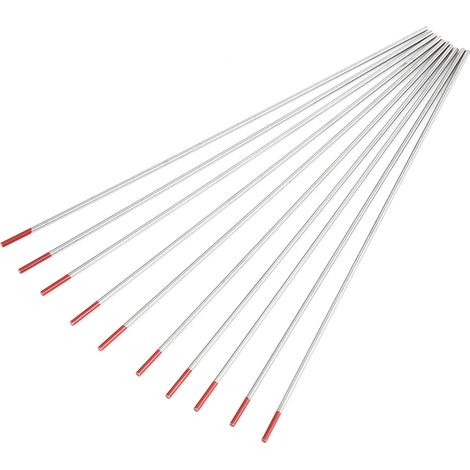 Électrode de tungstène WT20, électrode de soudage TIG professionnelle avec 2 % de tungstène thorium, adaptée aux machines de soudage TIG (1,6 mm 150 mm). (1/5)