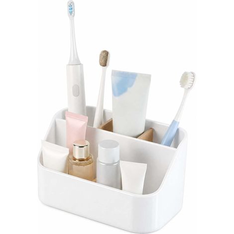 Soporte para cepillo de dientes eléctrico con separadores de madera (1/5)