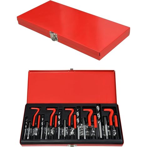 131-tlg Gewinde Reparatur Satz Bohrer Sleeves Helicoil Auto Motor M5 M6 M8 M10 M12 Gewindehülse Werkzeug Kit