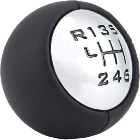 Choyclit – Pommeau de levier de vitesse 6 vitesses pour Peugeot 307 308 3008 407 5008 807 – Plastique ABS chromé – Design ergonomique et moderne
