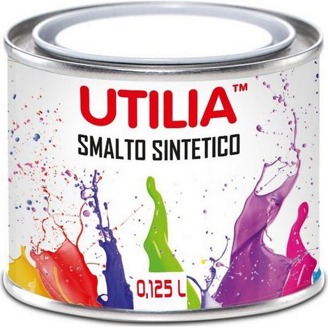6PZ SMALTO SINTETICO  ml. 125 Bianco opaco