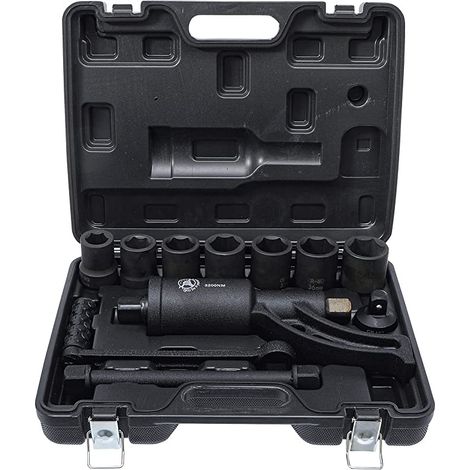 Bgs Technic – Multiplicateur de force couple 1 pouce – 7 douilles 6 pans de 24 à 38 mm – Couple max 3200 Nm – Coffret robuste inclus - effort-7 (1/3)