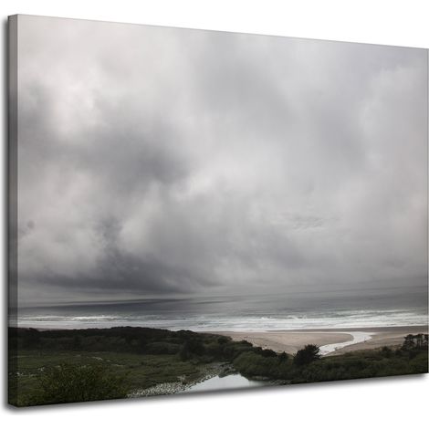 Stampa su tela "La natura si apre al mare" 100x80 cm