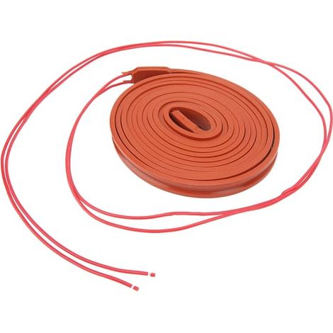 Coussin chauffant en silicone 24 V CC 120 W, bande thermostatique flexible et étanche pour compresseur d'air (1/5)