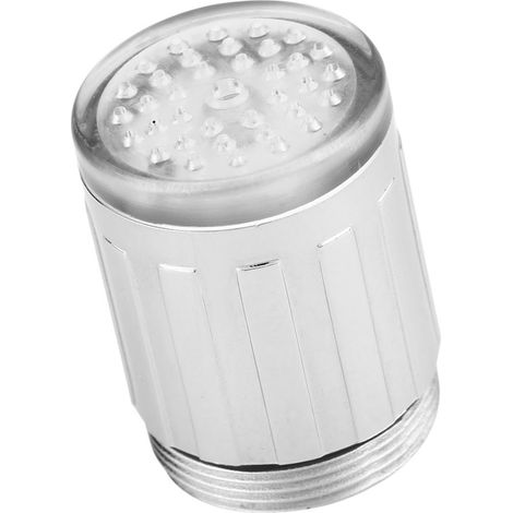 Mitre thermostatique LED changeant de couleur, robinet d'eau pour cuisine et salle de bain, fixation de robinet, accessoire pratique (1/5)